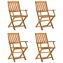 5-piece solid acacia wood garden dining set by vidaXL, Garden sets - Ref: Foro24-3203352, Price: 331,43 €, Discount: %