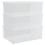 Cajas de almacenaje apilables 3 uds plástico 10 L de vidaXL, Cestas para almacenaje - Ref: Foro24-154987, Precio: 31,01 €, De...