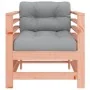 Sillones de jardín y cojines 2 uds madera maciza abeto Douglas de vidaXL, Sofás modulares de exterior - Ref: Foro24-825679, P...