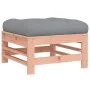 Garden stool with cushion solid Douglas fir wood by vidaXL, Modular outdoor sofas - Ref: Foro24-825672, Price: 56,72 €, Disco...
