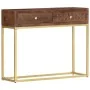 Mesa consola de madera maciza de mango 90x30x75 cm de vidaXL, Mesas auxiliares - Ref: Foro24-286555, Precio: 194,81 €, Descue...