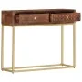 Mesa consola de madera maciza de mango 90x30x75 cm de vidaXL, Mesas auxiliares - Ref: Foro24-286555, Precio: 194,81 €, Descue...