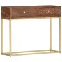 Mesa consola de madera maciza de mango 90x30x75 cm de vidaXL, Mesas auxiliares - Ref: Foro24-286555, Precio: 194,81 €, Descue...