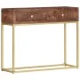 Mesa consola de madera maciza de mango 90x30x75 cm de vidaXL, Mesas auxiliares - Ref: Foro24-286555, Precio: 194,81 €, Descue...