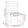 Sillas de jardín 2 uds madera abeto Douglas 50x48x91,5 cm de vidaXL, Sillas de jardín - Ref: Foro24-824030, Precio: 82,63 €, ...