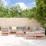 Juego de muebles jardín 10 pzas y cojines madera abeto Douglas de vidaXL, Conjuntos de jardín - Ref: Foro24-3186086, Precio: ...
