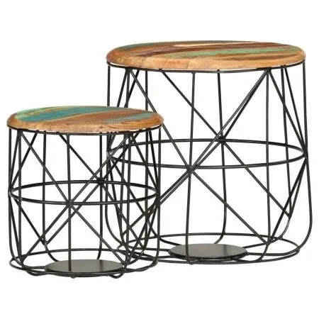 Coffee tables 2 units recycled solid wood by vidaXL, Coffee table - Ref: Foro24-286578, Price: 110,92 €, Discount: %