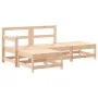 Juego de muebles de jardín 4 piezas y cojines madera maciza de vidaXL, Conjuntos de jardín - Ref: Foro24-3186018, Precio: 275...