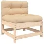 Juego de muebles de jardín 4 piezas y cojines madera maciza de vidaXL, Conjuntos de jardín - Ref: Foro24-3186018, Precio: 275...