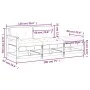 3-piece garden sofa set with solid white wood cushions by vidaXL, Modular outdoor sofas - Ref: Foro24-825598, Price: 248,85 €...