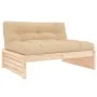 Juego de muebles de jardín 2 piezas y cojines madera maciza de vidaXL, Conjuntos de jardín - Ref: Foro24-3186130, Precio: 267...