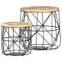 Couchtische 2 Einheiten aus massivem Mangoholz von vidaXL, Couchtisch - Ref: Foro24-286579, Preis: 86,32 €, Rabatt: %