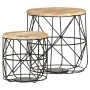 Couchtische 2 Einheiten aus massivem Mangoholz von vidaXL, Couchtisch - Ref: Foro24-286579, Preis: 86,32 €, Rabatt: %
