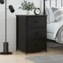 Mesita de noche madera de ingeniería negro 40x36x60 cm de vidaXL, Mesitas de noche - Ref: Foro24-825993, Precio: 63,34 €, Des...