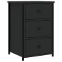 Mesita de noche madera de ingeniería negro 40x36x60 cm de vidaXL, Mesitas de noche - Ref: Foro24-825993, Precio: 63,34 €, Des...
