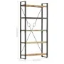 Estantería de 5 niveles de madera maciza reciclada 90x30x180 cm de vidaXL, Librerías y estanterías - Ref: Foro24-286584, Prec...