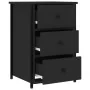 Mesita de noche madera de ingeniería negro 40x36x60 cm de vidaXL, Mesitas de noche - Ref: Foro24-825993, Precio: 63,34 €, Des...