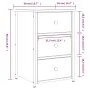 Mesita de noche madera de ingeniería negro 40x36x60 cm de vidaXL, Mesitas de noche - Ref: Foro24-825993, Precio: 63,34 €, Des...