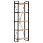 Estantería de 5 niveles madera maciza de acacia 60x30x180 cm de vidaXL, Librerías y estanterías - Ref: Foro24-286588, Precio:...