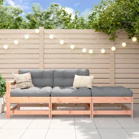 3-piece garden sofa set with Douglas fir wood cushions by vidaXL, Modular outdoor sofas - Ref: Foro24-825602, Price: 220,15 €...
