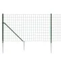 Wire fence with anchor spikes green 0.8x10 m by vidaXL, fence panels - Ref: Foro24-154112, Price: 80,92 €, Discount: %