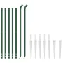 Cerca de alambre con pinchos de anclaje verde 1x10 m de vidaXL, Paneles de vallas - Ref: Foro24-154113, Precio: 100,89 €, Des...