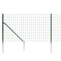 Cerca de alambre con pinchos de anclaje verde 1x10 m de vidaXL, Paneles de vallas - Ref: Foro24-154113, Precio: 100,89 €, Des...