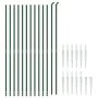 Drahtzaun mit Ankerspitzen grün 2,2x25 m von vidaXL, Zaunpaneele - Ref: Foro24-154127, Preis: 367,01 €, Rabatt: %
