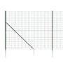 Drahtzaun mit Ankerspitzen grün 2,2x25 m von vidaXL, Zaunpaneele - Ref: Foro24-154127, Preis: 367,01 €, Rabatt: %
