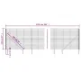 Cerca de alambre con pinchos de anclaje verde 2,2x25 m de vidaXL, Paneles de vallas - Ref: Foro24-154127, Precio: 367,01 €, D...