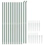 Wire fence with anchor spikes green 1.4x25 m by vidaXL, fence panels - Ref: Foro24-154123, Price: 237,04 €, Discount: %