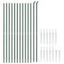 Cerca de alambre con pinchos de anclaje verde 1,6x25 m de vidaXL, Paneles de vallas - Ref: Foro24-154124, Precio: 283,77 €, D...