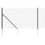 Near wire with anthracite gray anchor spikes 0.8x25 m by vidaXL, fence panels - Ref: Foro24-154264, Price: 162,37 €, Discount: %