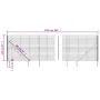 Drahtzaun mit Ankerspitzen anthrazitgrau 2,2x25 m von vidaXL, Zaunpaneele - Ref: Foro24-154271, Preis: 317,25 €, Rabatt: %