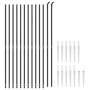 Drahtzaun mit Ankerspitzen anthrazitgrau 1,6x25 m von vidaXL, Zaunpaneele - Ref: Foro24-154268, Preis: 243,19 €, Rabatt: %