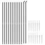 Wire fence with anchor spikes anthracite gray 1.6x25 m by vidaXL, fence panels - Ref: Foro24-154268, Price: 243,19 €, Discoun...