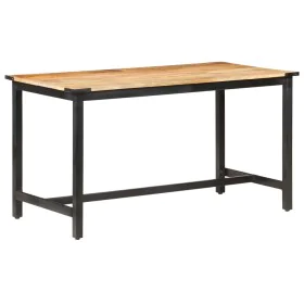 Massiver Esstisch aus rauem Mangoholz, 140 x 70 x 76 cm von vidaXL, Küchen- und Esstische - Ref: Foro24-287434, Preis: 197,82...