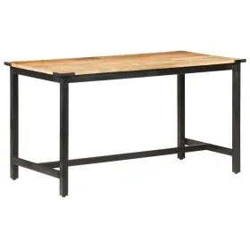 Solid rough mango wood dining table 140x70x76 cm by vidaXL, Kitchen and dining tables - Ref: Foro24-287434, Price: 197,82 €, ...