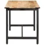 Mesa de comedor de madera maciza de mango rugosa 140x70x76 cm de vidaXL, Mesas de cocina y de comedor - Ref: Foro24-287434, P...