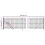 Wire fence with green flange 1x10 m by vidaXL, fence panels - Ref: Foro24-154145, Price: 76,65 €, Discount: %