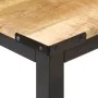 Mesa de comedor de madera maciza de mango rugosa 140x70x76 cm de vidaXL, Mesas de cocina y de comedor - Ref: Foro24-287434, P...