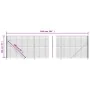 Wire fence with green flange 2x10 m by vidaXL, fence panels - Ref: Foro24-154166, Price: 109,30 €, Discount: %