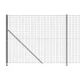 Wire fence with anthracite gray flange 1.4x25 m by vidaXL, fence panels - Ref: Foro24-154299, Price: 134,01 €, Discount: %
