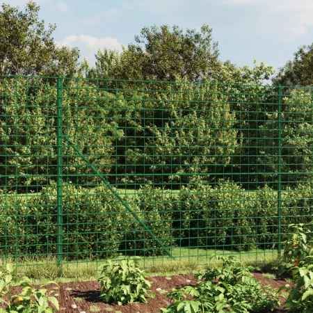 Wire fence with green flange 1.4x10 m by vidaXL, fence panels - Ref: Foro24-154179, Price: 80,71 €, Discount: %