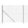 Wire fence with anthracite gray flange 1.4x10 m by vidaXL, fence panels - Ref: Foro24-154307, Price: 83,43 €, Discount: %