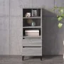 Aparador alto madera contrachapada gris Sonoma 40x36x110 cm de vidaXL, Aparadores - Ref: Foro24-821250, Precio: 73,86 €, Desc...