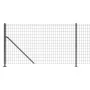 Wire fence with anthracite gray flange 0.8x25 m by vidaXL, fence panels - Ref: Foro24-154296, Price: 80,56 €, Discount: %