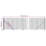 Wire fence with anthracite gray flange 0.8x25 m by vidaXL, fence panels - Ref: Foro24-154296, Price: 80,56 €, Discount: %