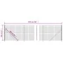 Close to wire with anthracite grey tie 2.2x25 m by vidaXL, fence panels - Ref: Foro24-154335, Price: 163,47 €, Discount: %