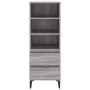 Aparador alto madera contrachapada gris Sonoma 40x36x110 cm de vidaXL, Aparadores - Ref: Foro24-821250, Precio: 73,86 €, Desc...